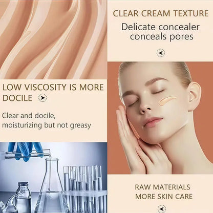 Snail Mucin BB Cream High-Coverage Oil-Control Matte Moisturizer Waterproof SPF-Infused