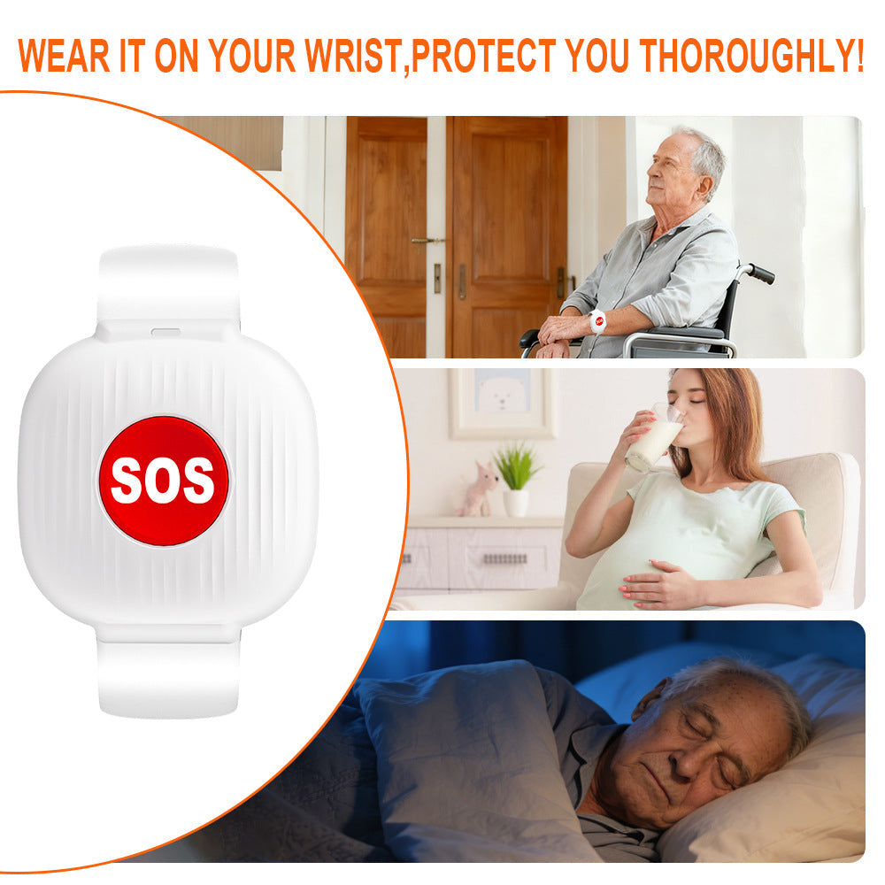 SOS Emergency Call Bracelet Life Alert for Seniors, No Monthly Fee,WiFi Caregiver Call Button