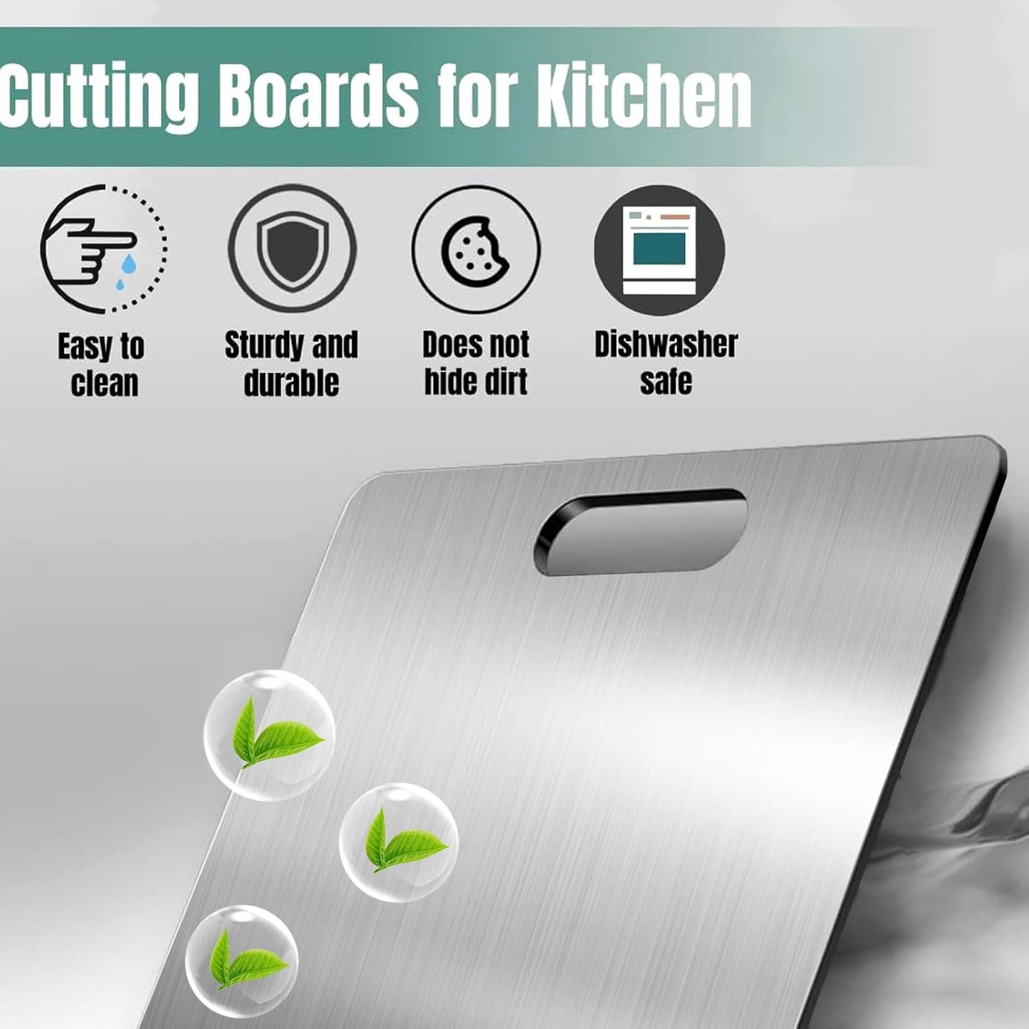 316 Stainless Steel Double-Sided Cutting Board
