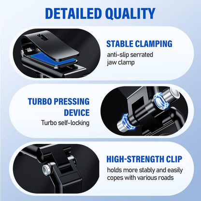 Sun Visor Phone Holder,Universal 360 Degree Rotating Retractable Phone Mount
