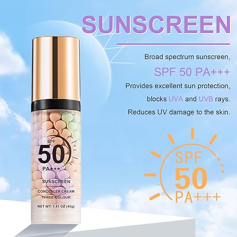 3-in-1 Color Correcting Facial Serum Moisturizing Primer SPF 50 PA+++