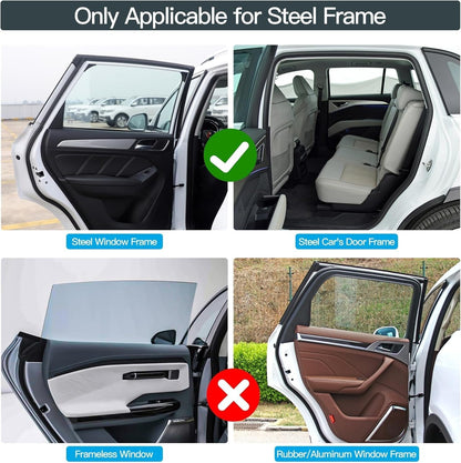 Car Sunshade and Privacy Curtain, Full Blackout Car Window Shades
