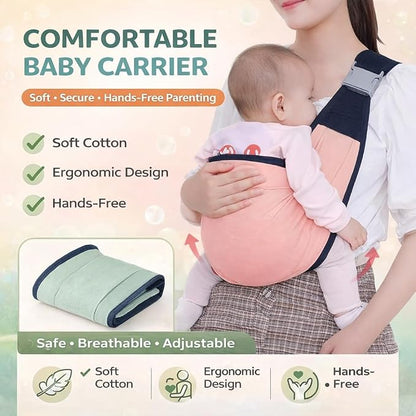 Hands-Free Ergonomic Adjustable Baby Sling -3D Mesh Baby Wraps Carrier