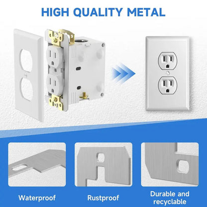 6 Pcs Metal Wall Plate Spacer,Spacers for Electrical Outlets, Fix Loose Outlets and Electrical Boxes