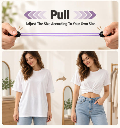 5-Piece Set of Hem-Cinching Straps, Adjustable Hem Straps for Women’s Shirts