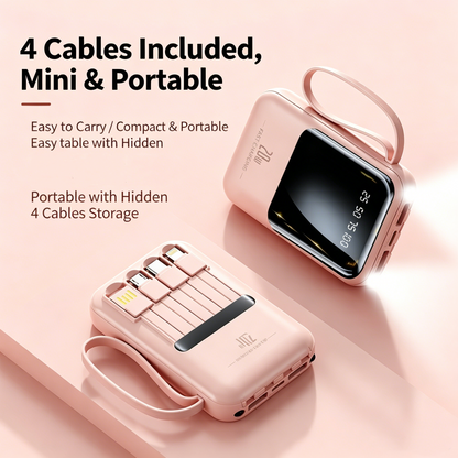 20000mAh Fast Charging Portable Power Bank for Apple and Android Devices with Smart Digital Display