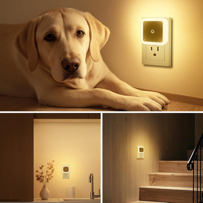 4/8Pcs Sensor-activated Plug-in LED Night Lights, Smart Dusk to Dawn