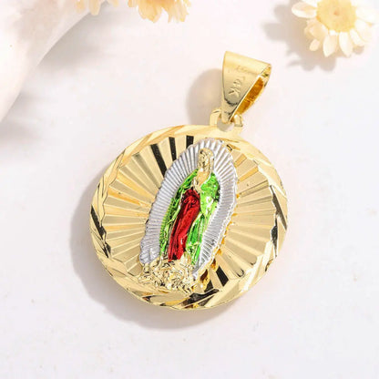 Plated Saint Jude Medal Pendant Necklace - Religious Catholic Jewelry