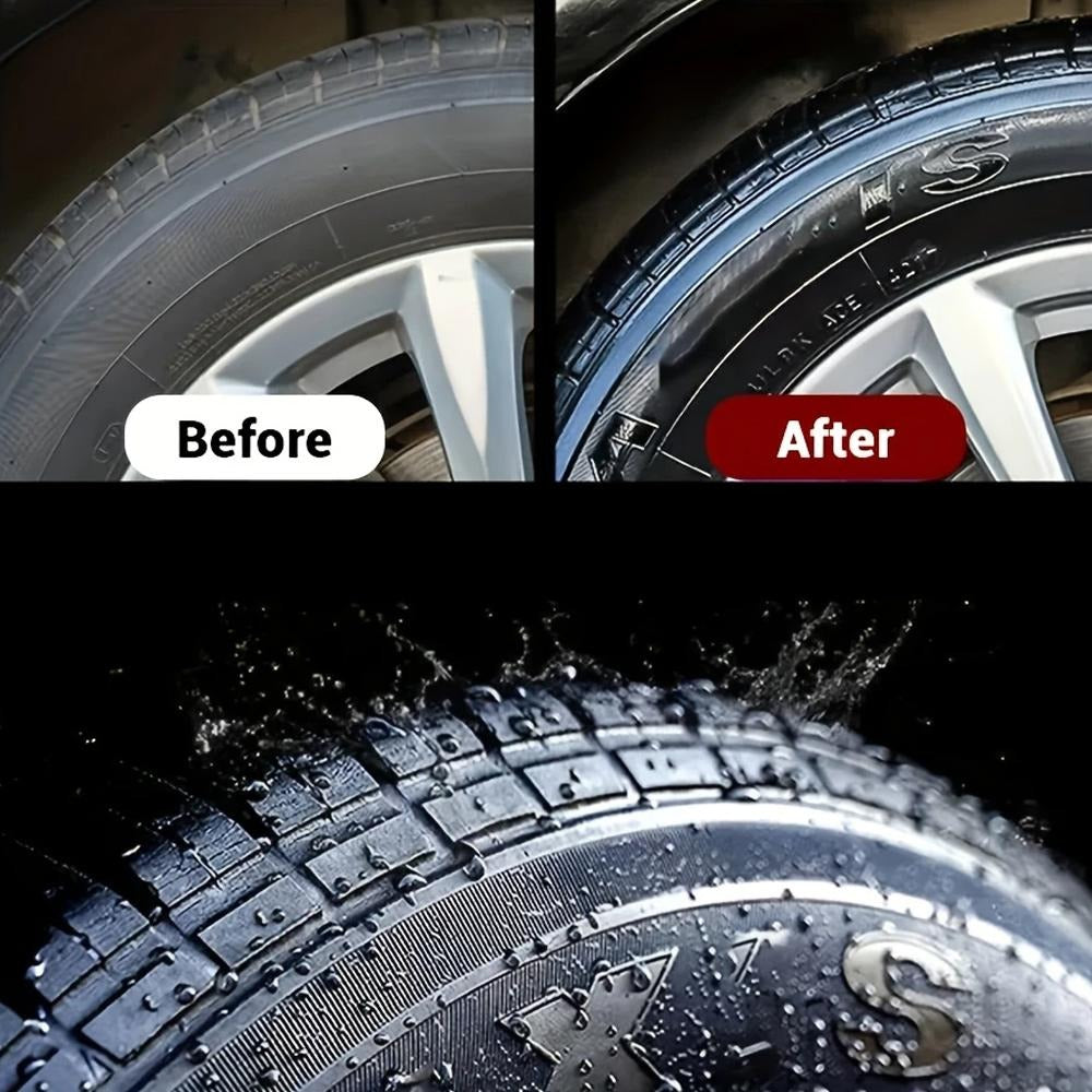 100g Long-Lasting Tire Shine Cream, Anti-Fading Sunlight Weatherproof Non-Sticky