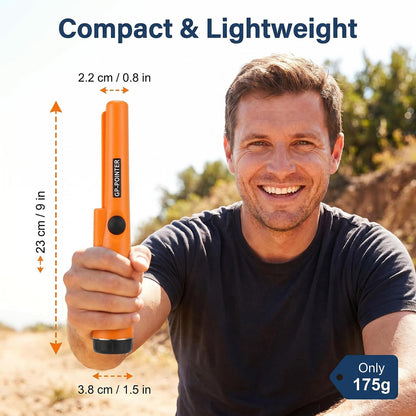 Handheld Metal Detector Pinpointer 360° Sensitivity Finder with LED Light, Audio & Vibration Alerts