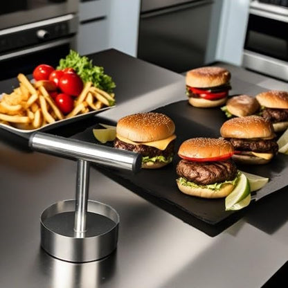 Manual Stainless Steel Burger Patty and Dough Press