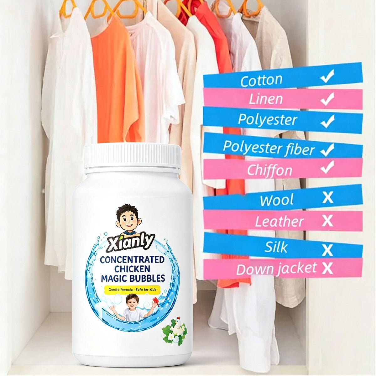 High-efficiency Biological Enzyme Bubble Powder, Powerful Decontamination, Strong Bleaching, Yellowing