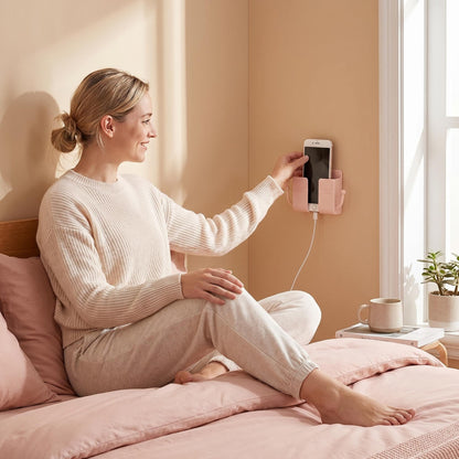 Adhesive Wall Mount Phone Holder, Multipurpose Socket