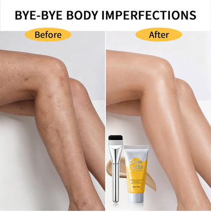 Isolation Cream Primer Moisturising Brightening Makeup Base with Brush