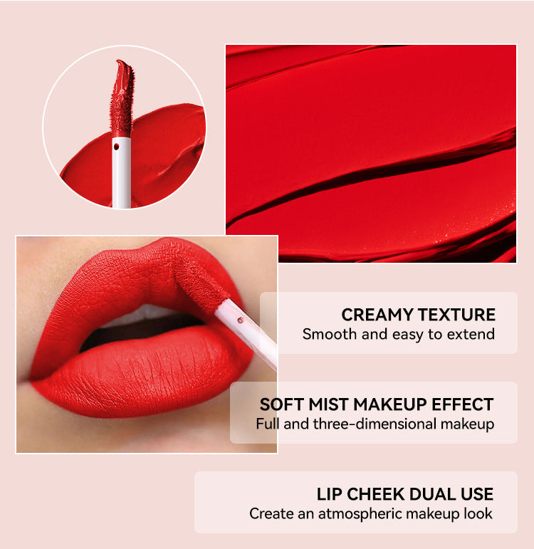 3 Colors Matte Liquid Lipstick Set, Velvet Smooth Nude Lip Gloss,Waterproof Moisturizing Long Lasting
