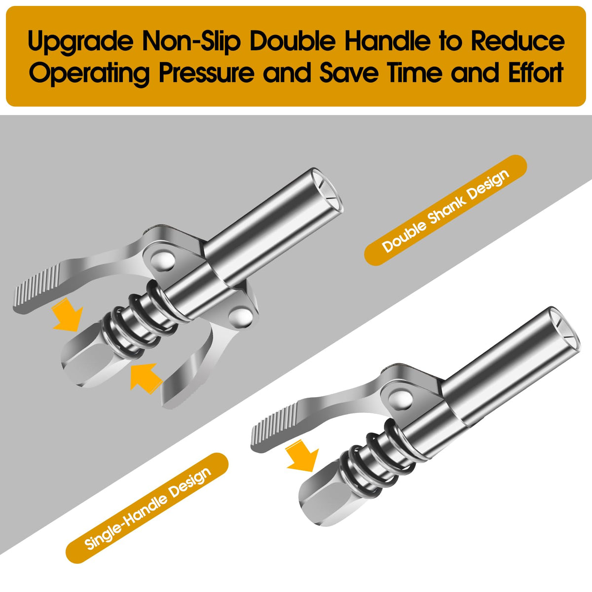 Quick Release High Pressure Double Handle Lock Oil Nozzles for All 1/8" NPT