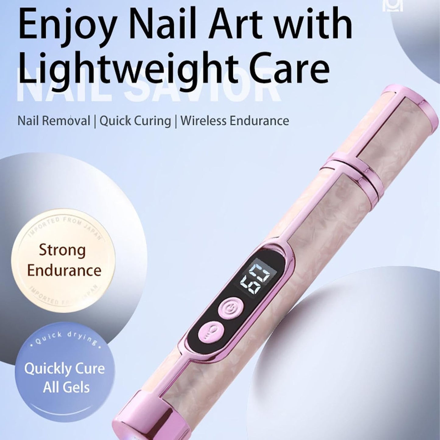 Professional Cordless Nail Drill Set with Nail Lamp