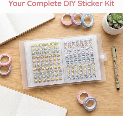 3500pcs Mini Cute Sticker Set with Storage Book
