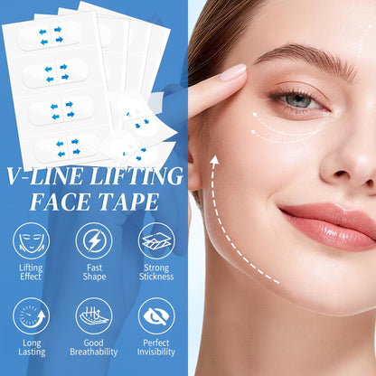 120 Pcs Face Tape Lifting Invisible Patch, Ultra Thin Makeup Tapes for Double Chin, Jowls, Eyes Wrinkles and Sagging Skin