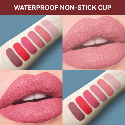 3 Colors Matte Liquid Lipstick Set, Velvet Smooth Nude Lip Gloss,Waterproof Moisturizing Long Lasting