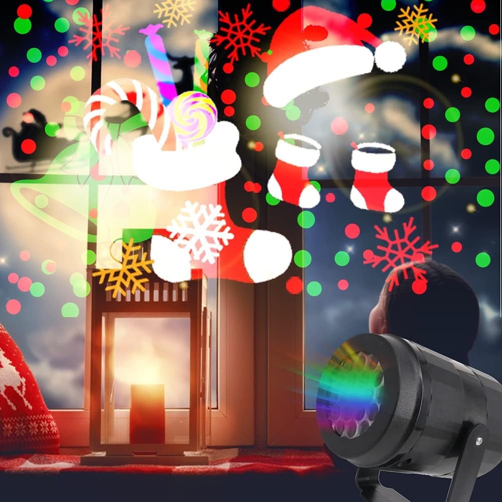 16-Pattern Adjustable-angle Holiday-themed Projector