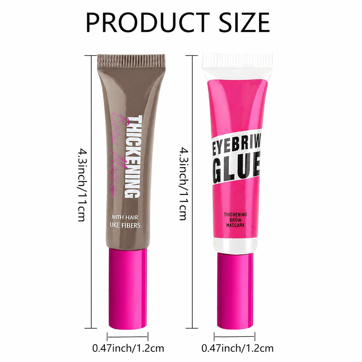 Tinted Thickening Brow Mascara,Natural-looking, Pigmented, Water-resistant, and Smudge-proof.