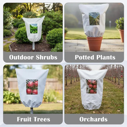 2-Pack Plant Frost Protection Covers with Viewing Window