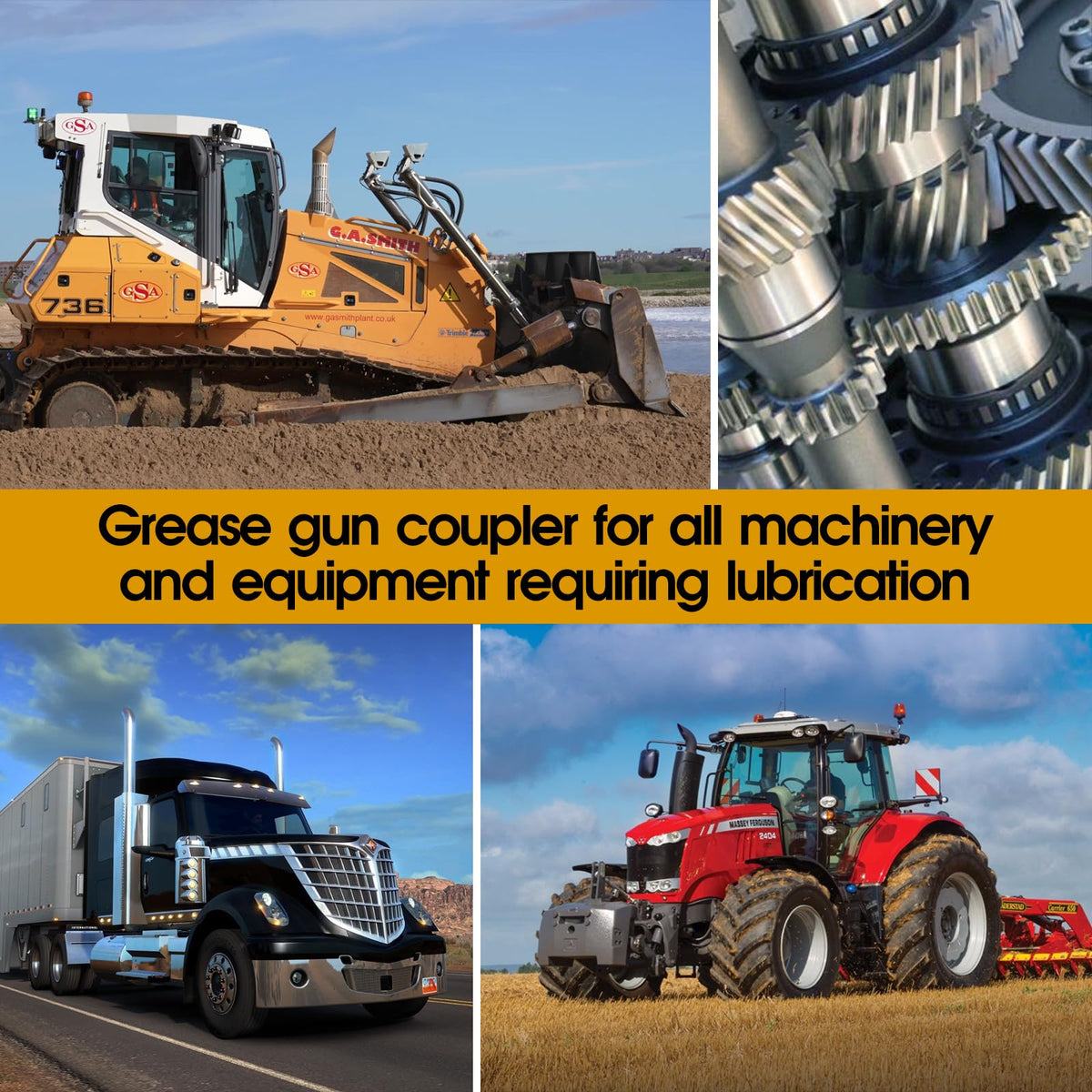 Quick Release High Pressure Double Handle Lock Oil Nozzles for All 1/8" NPT
