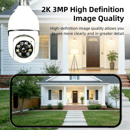 2.4GHz & 5GHz WiFi Light Bulb 1080p Security Camera Wireless Light Socket Smart Cameras