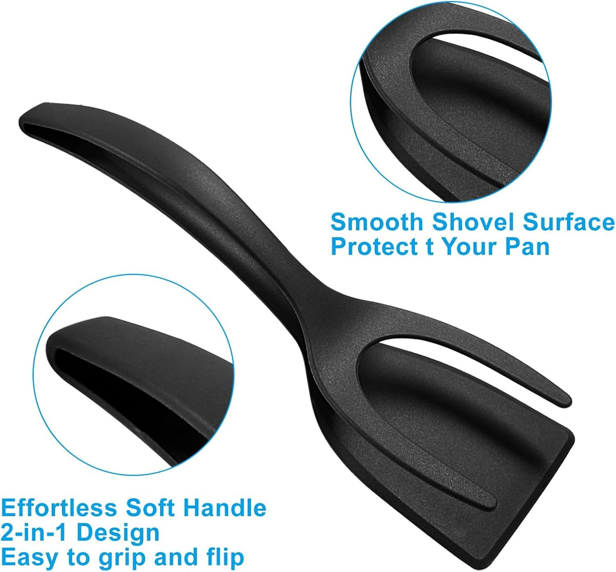 2-in-1 Grip-and-Flip Spatula Tongs (2-Piece Set)