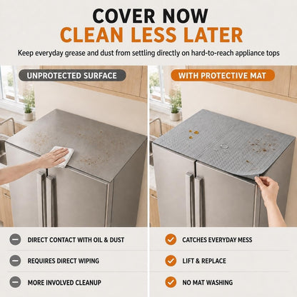 Disposable Fridge Top Oil Absorbent Mat, 24* 36in Waterproof Dust Proof Pad
