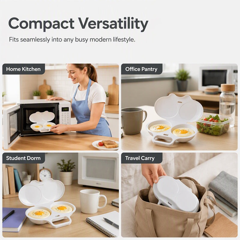 2Pcs Microwave Egg Cooker