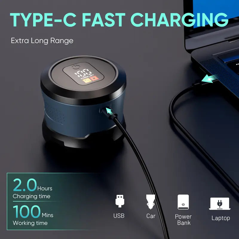 Bald Head Shaver LED Display Waterproof Rechargeable Long Battery
