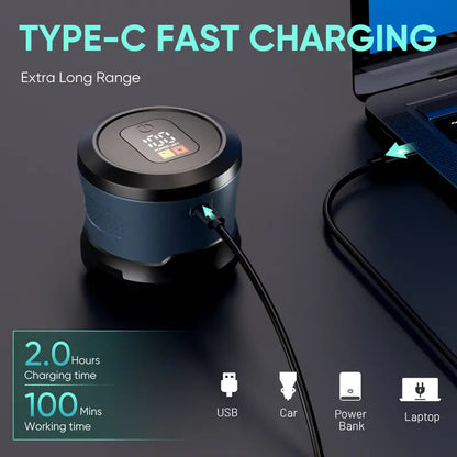 Bald Head Shaver LED Display Waterproof Rechargeable Long Battery