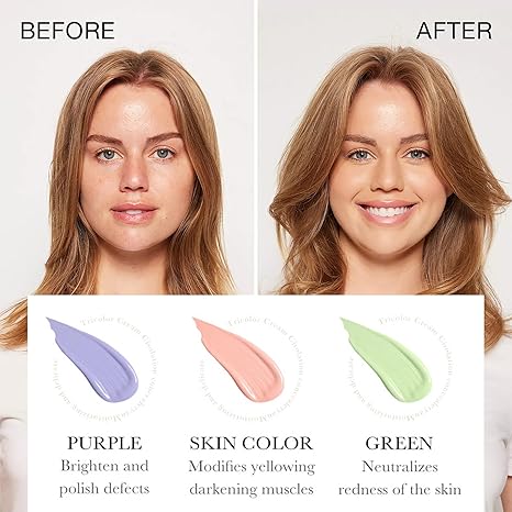 3-in-1 Color Correcting Facial Serum Moisturizing Primer SPF 50 PA+++
