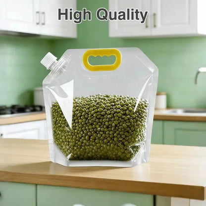 5 Pack Reusable Food Storage Bags, Leakproof& Moisture-Resistant Pouches