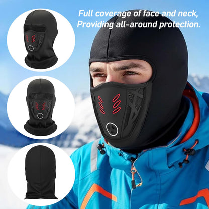 Balaclava Ski Face Mask Winter Windproof Warm Mask, Breathable Full Face Cover with Mesh Vent