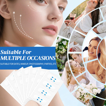 120 Pcs Face Tape Lifting Invisible Patch, Ultra Thin Makeup Tapes for Double Chin, Jowls, Eyes Wrinkles and Sagging Skin
