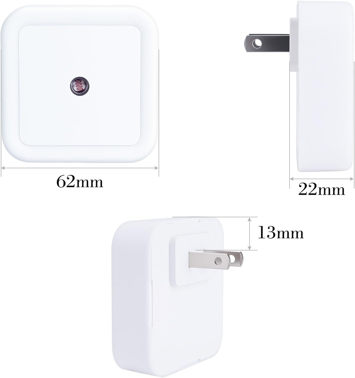 4/8Pcs Sensor-activated Plug-in LED Night Lights, Smart Dusk to Dawn