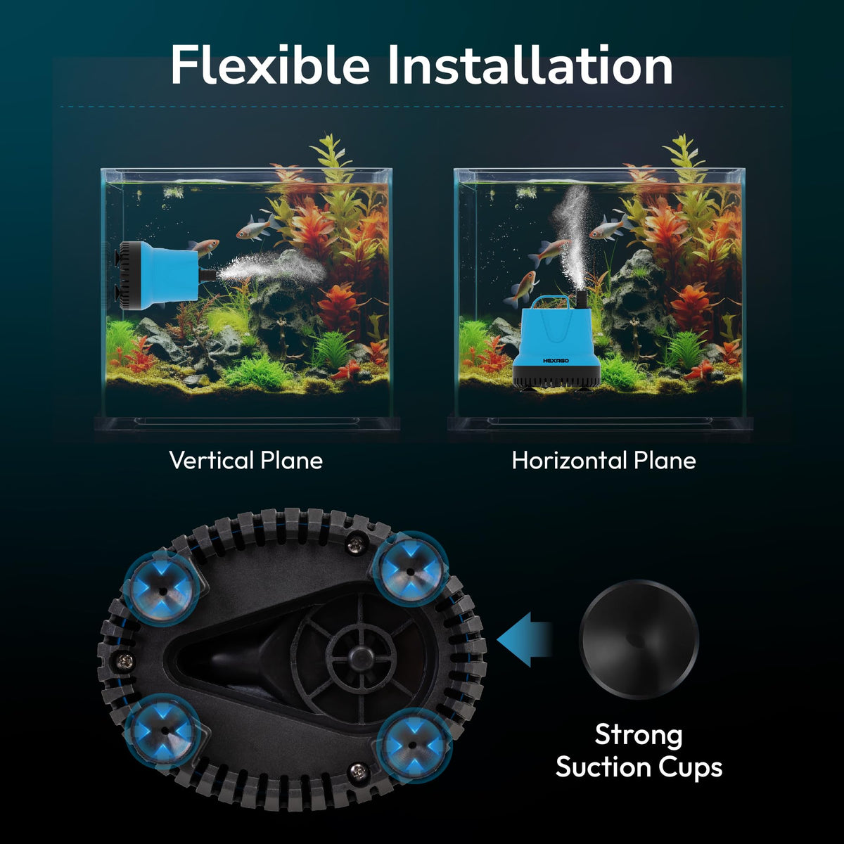 580GPH Submersible Water Fountain Pump, 60W Small Sump Pump with 9FT High Lift