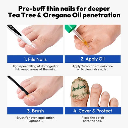 Electric Nail Drill for Thick Nails, Cordless Efiles forfungal Nails Lightweight
