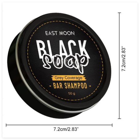 2 PCS Black Hair Soap Bar for Men and Women