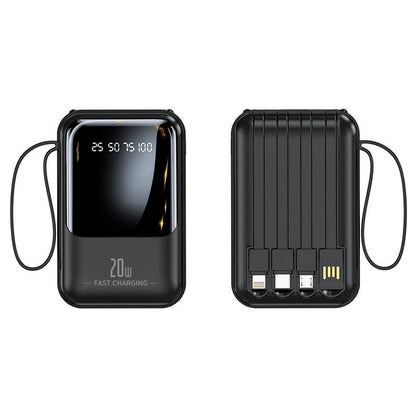 20000mAh Fast Charging Portable Power Bank for Apple and Android Devices with Smart Digital Display
