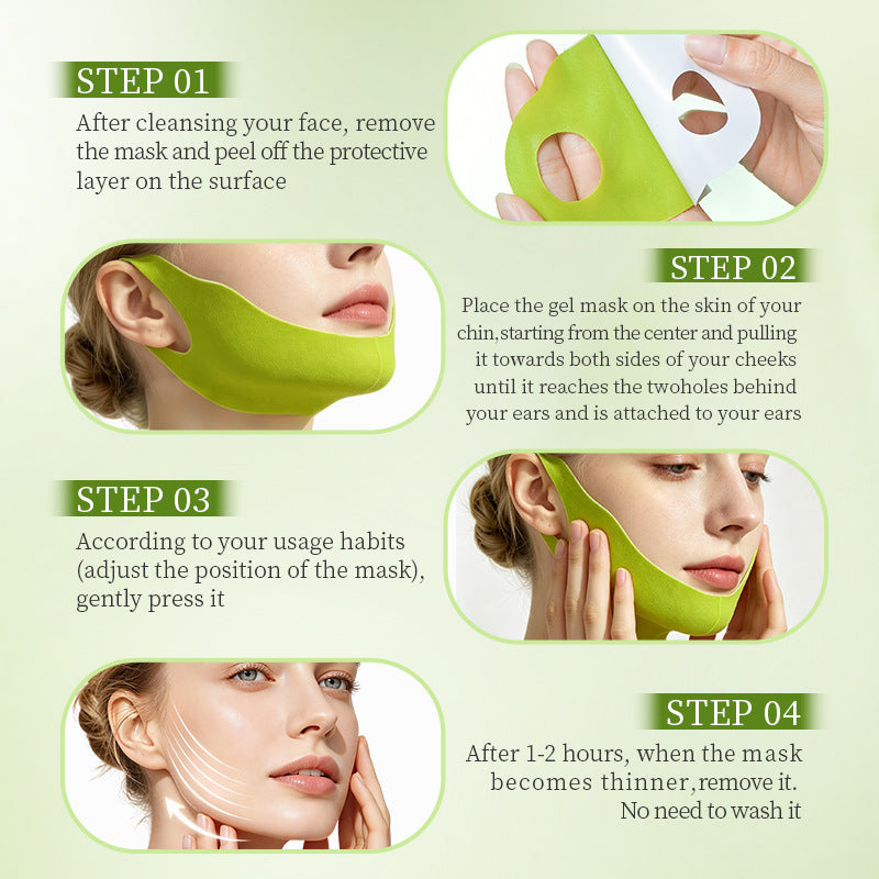 8Pcs V Line Lifting Mask Cactox Collagen Double Chin & Jawline Lifting Band