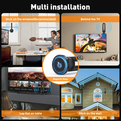 TV Antenna Indoor,560+Miles Range Digital Antenna for Smart Tv Indoor,4K 1080P