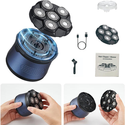 Bald Head Shaver LED Display Waterproof Rechargeable Long Battery