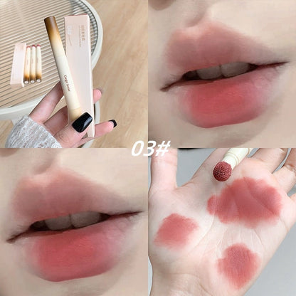 4-Piece Velvet Matte Lip Crayon Set - Waterproof,Kiss-Proof, and Smudge-Proof Lip Makeup Collection