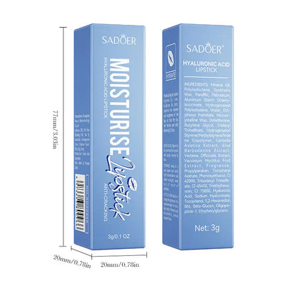 2PCS Hydrating Hyaluronic Acid Lip Balm for Dry Chapped Lips