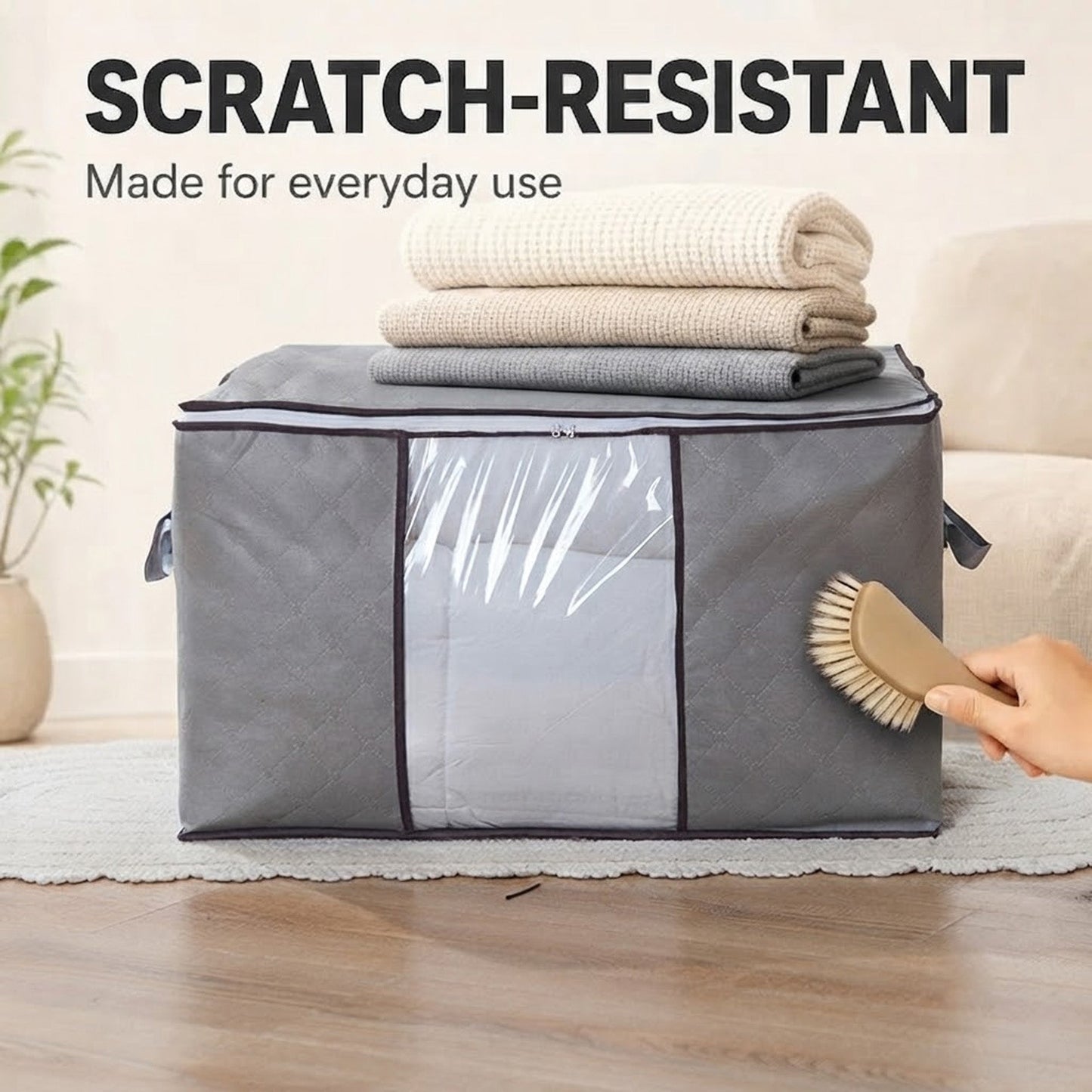 Zippered Storage Bag for Closet King Comforter,pillow, quilt, bedding,Clothes