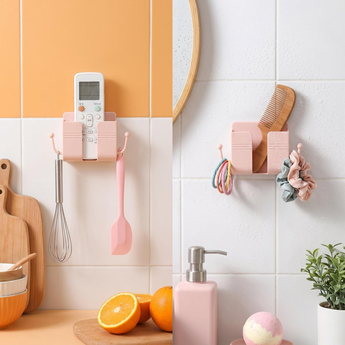 Adhesive Wall Mount Phone Holder, Multipurpose Socket